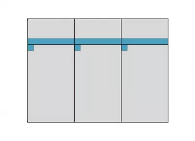 Byvajsnami SK, BOBY komoda 3D3S, modrá