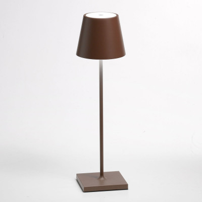 Ailati Stolná LED lampa s batériou prenosná hnedá