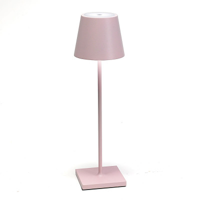 Ailati Stolná LED lampa Poldina batéria prenosná ružová