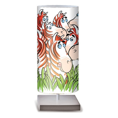 Artempo Italia Zebra stolná lampa veselé farby do detskej izby