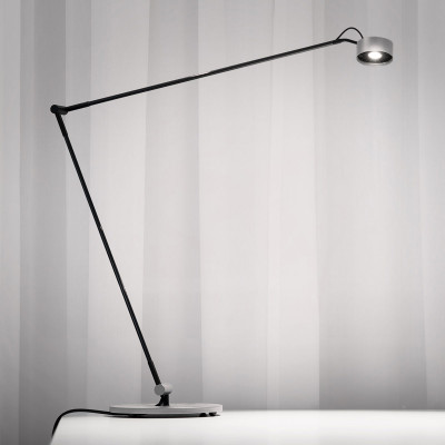 Absolut/ Radius Stojaca LED lampa Basica 930 E s konzolou striebro