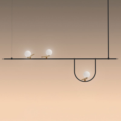 Artemide Závesné LED svietidlo Artemide Yanzi push dim