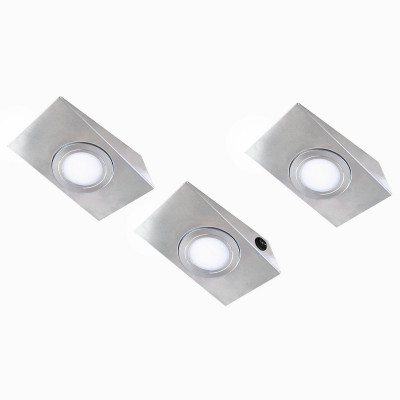 Evotec 3ks podhľadové LED svietidlo Keili 2-st. vypínač