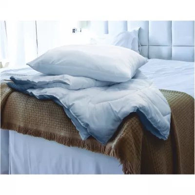 TEMPO KONDELA Sweet antialergický paplón a vankúš (2 ks) 220x200/70x90 cm biela