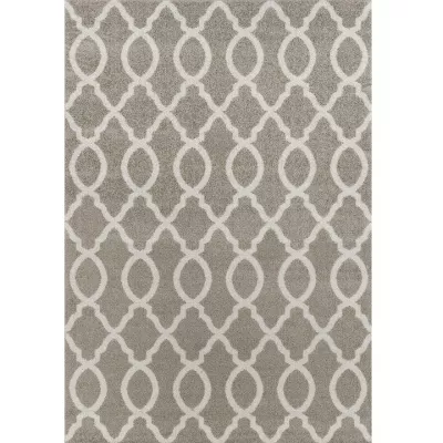 TEMPO KONDELA Desta koberec 160x235 cm svetlosivá / slonovinová