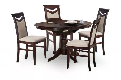 HALMAR William rozkladací jedálenský stôl tmavý vlašský orech