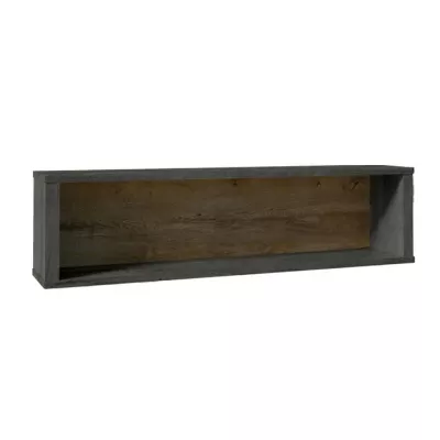 TEMPO KONDELA Montana W1 polica dub lefkas tmavý / smooth sivý