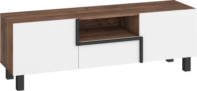 MEBLOCROSS Lars LAR-09 tv stolík craft tobaco / biela