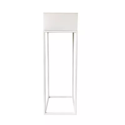 TEMPO KONDELA Indize Typ 1 kovový kvetináč biela