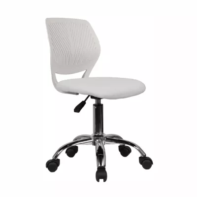 TEMPO KONDELA Selva detská stolička na kolieskach sivá / chróm