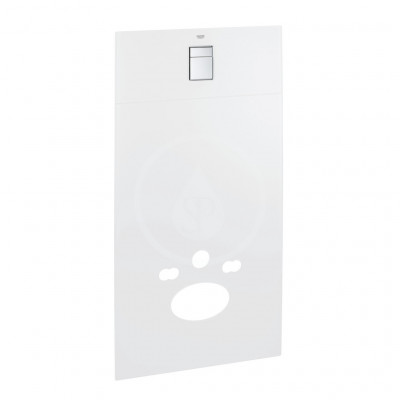 GROHE - Rapid SL Sanitární modul s nádržkou a tlačítkem, pro závěsné WC, chrom/měsíční bílá (39374LS0)