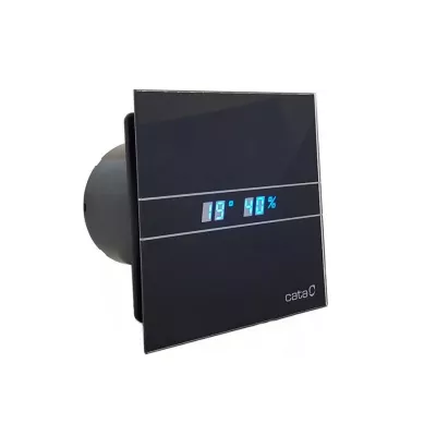 CATA - E-100 GBTH koupelnový ventilátor axiální s automatem,4W/8W,potrubí 100mm,černá (00900602)