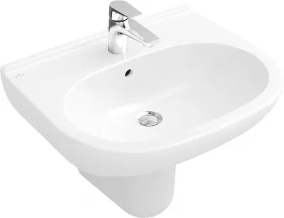 VILLEROY & BOCH VILLEROY & BOCH - O.novo Umyvadlo 550x450 mm, s přepadem, otvor pro baterii, alpská bílá (51605501)