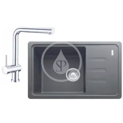 FRANKE FRANKE - Sety Kuchyňský set G116, fragranitový dřez BSG 611-62, grafit + baterie SAMOA, chrom (114.0440.602)