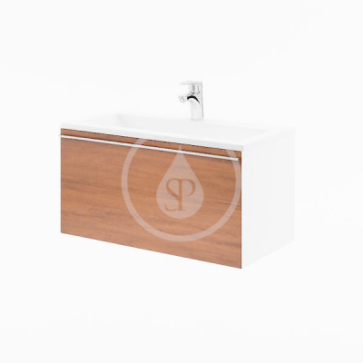 RAVAK - Clear Skříňka pod umyvadlo SD, 800x380x400 mm, bílá/třešeň (X000000758)