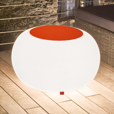 Moree Bubble Outdoor stôl E27 žiarovka, plsť, oranžová
