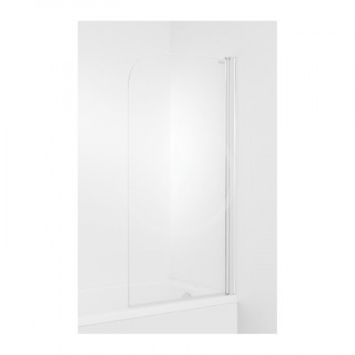 JIKA - Cubito Vanová zástěna 1400x750 mm, levá, stříbrná lesklá/transparentní sklo (H2574250026681)