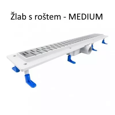 HOPA - Odtokový žlab STANDARDline MEDIUM - Délka - 90 cm (OLPZLABST89)