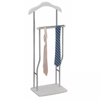 Vešiak, nemý sluha, chróm/biela, ELIAS