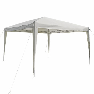 Nožnicový skladací záhradný pavilón/altánok, biela, 3x3 m, TREKAN TYP 2