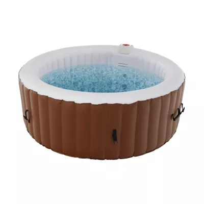 Nafukovacia vírivka, hnedá/biela, 2-4 os, 800 l, KAMINO TYP 1