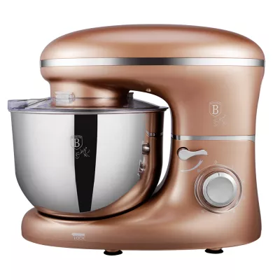 Kuchynský robot, 1300 W, 6 l, metalická ružová Rose Gold, BERLINGERHAUS BH-9197