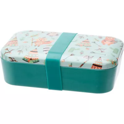 Desiatový box Indian, 19 x 13 x 5,5 cm, zelená
