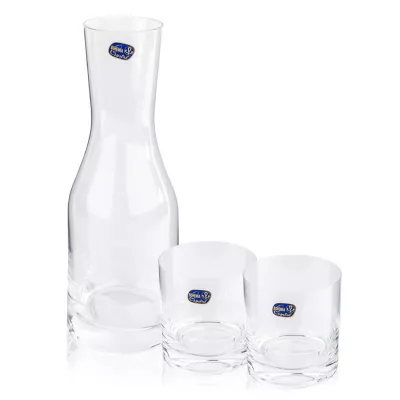 Bohemia Crystal Sada 2 pohárov a karafy Wellness, 850 ml