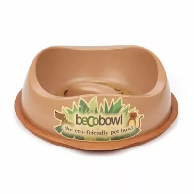BecoThings Slow Feed ekologická miska pre psa, hnedá