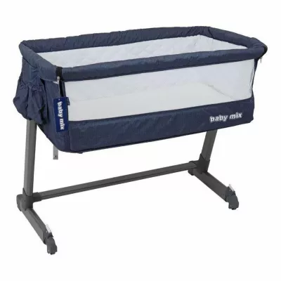 Detská cestovná postieľka k posteli rodičov Baby Mix Navy  