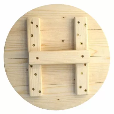 Pokrievka o35,5cm drevená na 10 a 12l kotol smalt