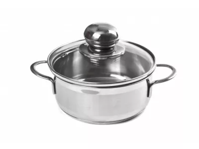 Nerezový randlík a sklenená pokrievka 0,6l