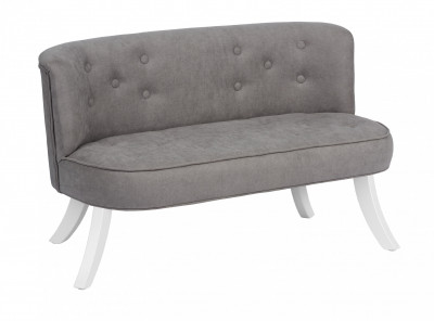 ArtSB Pohovka Royal Velvet - Teddy Grey Prevedenie: Pohovka s bielymi 25 cm nohami