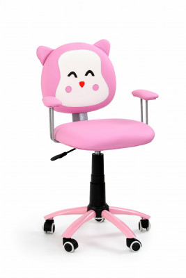 Detská stolička: HALMAR KITTY HALMAR - poťahový materiál: eco koža ružová