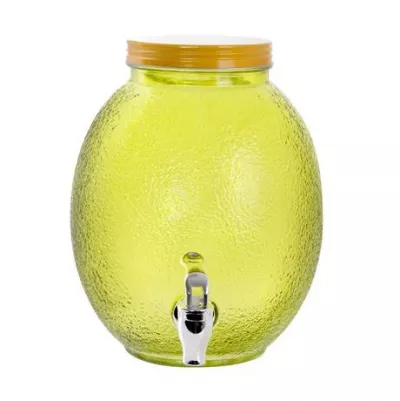 TORO Sklenený džbán s kohútikom TORO 4l citrón