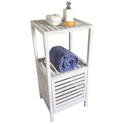 Regál Do kúpeľne Classic White Wash